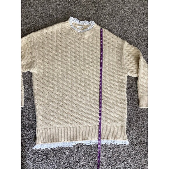 For Love & Lemons x Victoria’s Secret Milana Sweater in Ivory – Size Small - Picture 5 of 6